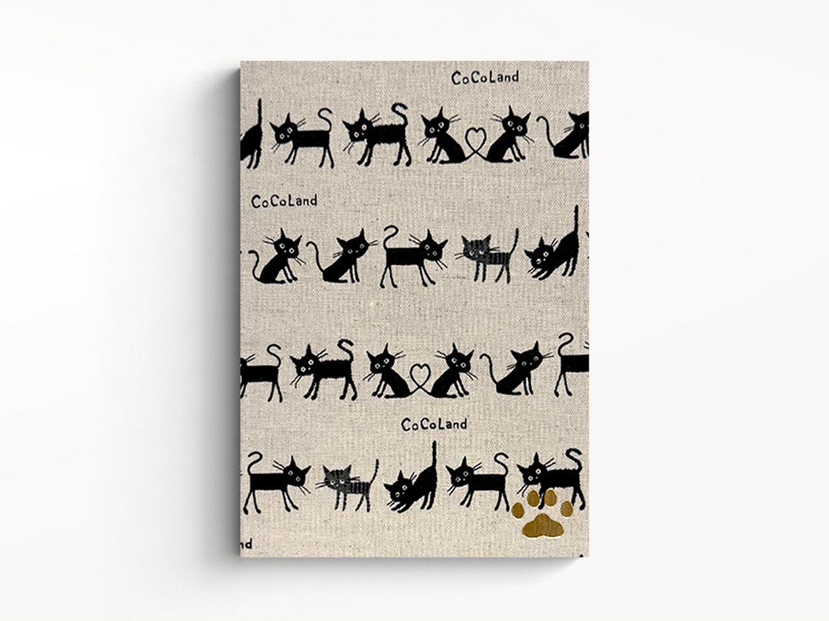 Japanese Cat Textile Notebook
