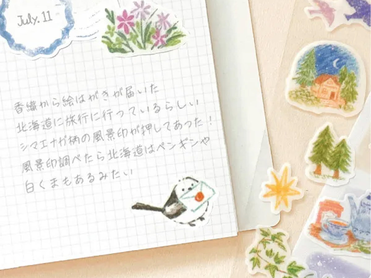 Deco Time: Long-Tailed Tit Sticker Sheet