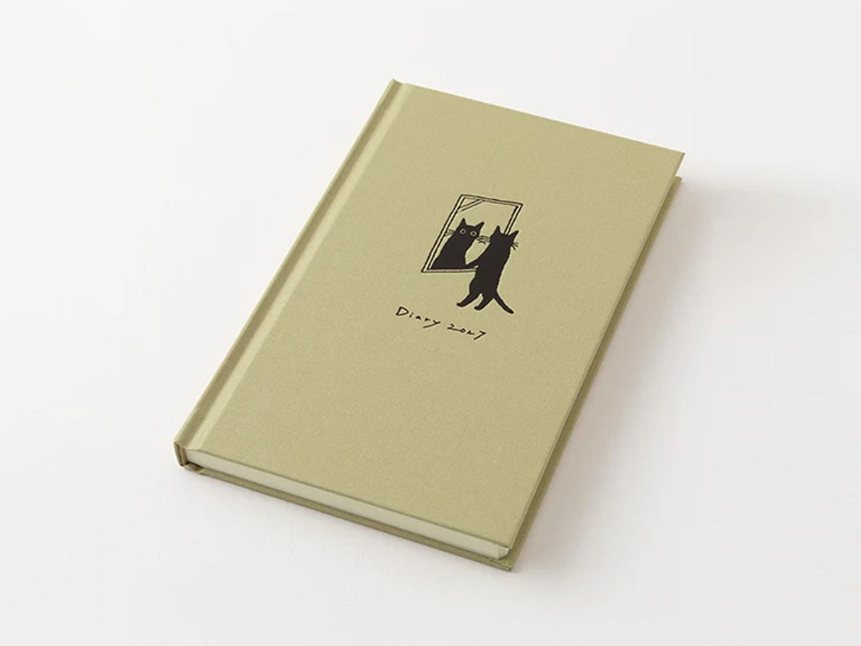 Midori Book Style Diary 2027 - Beige Cat