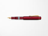 Kaweco AL Sport Piston Bordeaux and Gold Fountain Pen