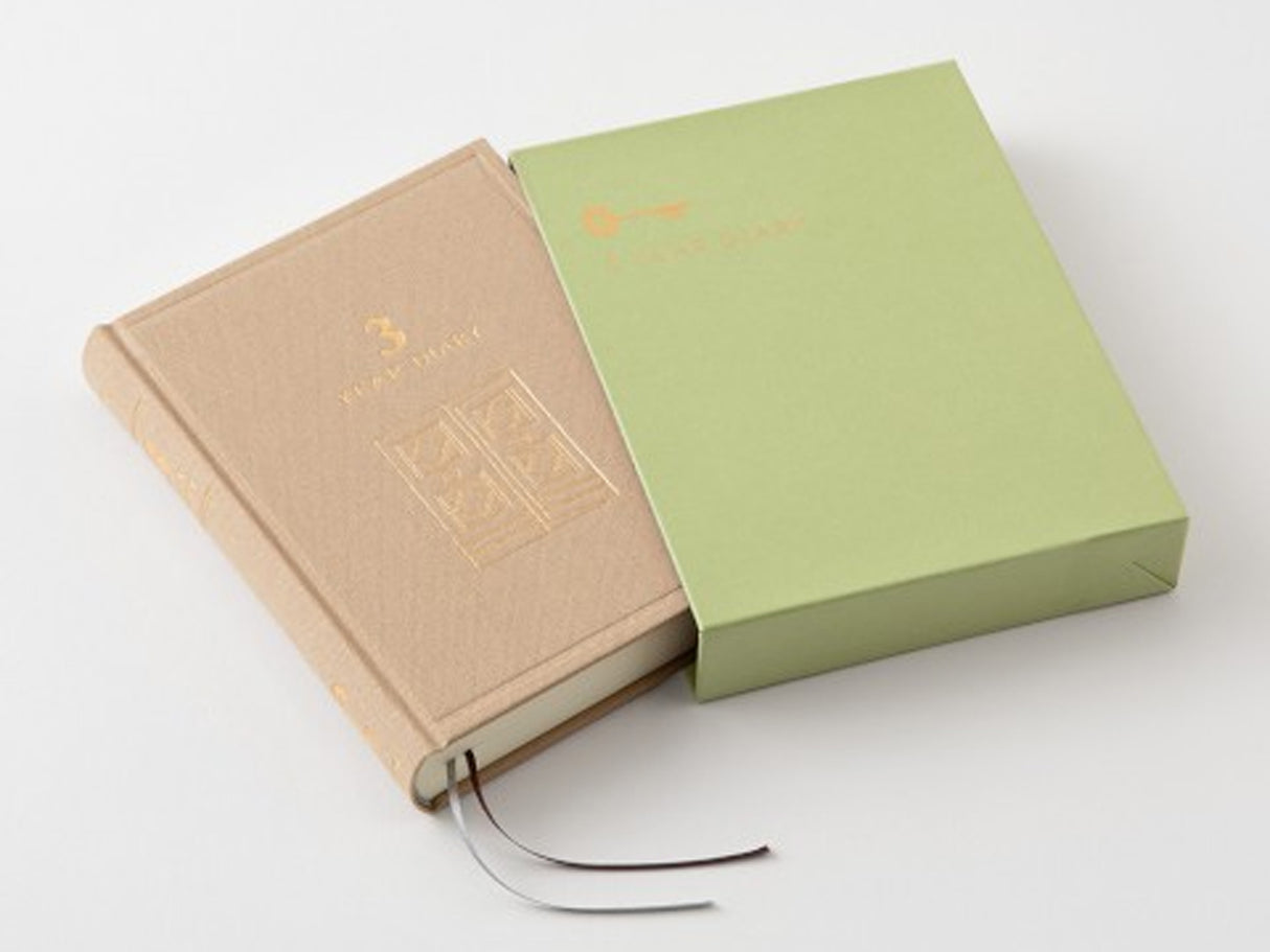 3 Year Diary Gate Mini - Beige