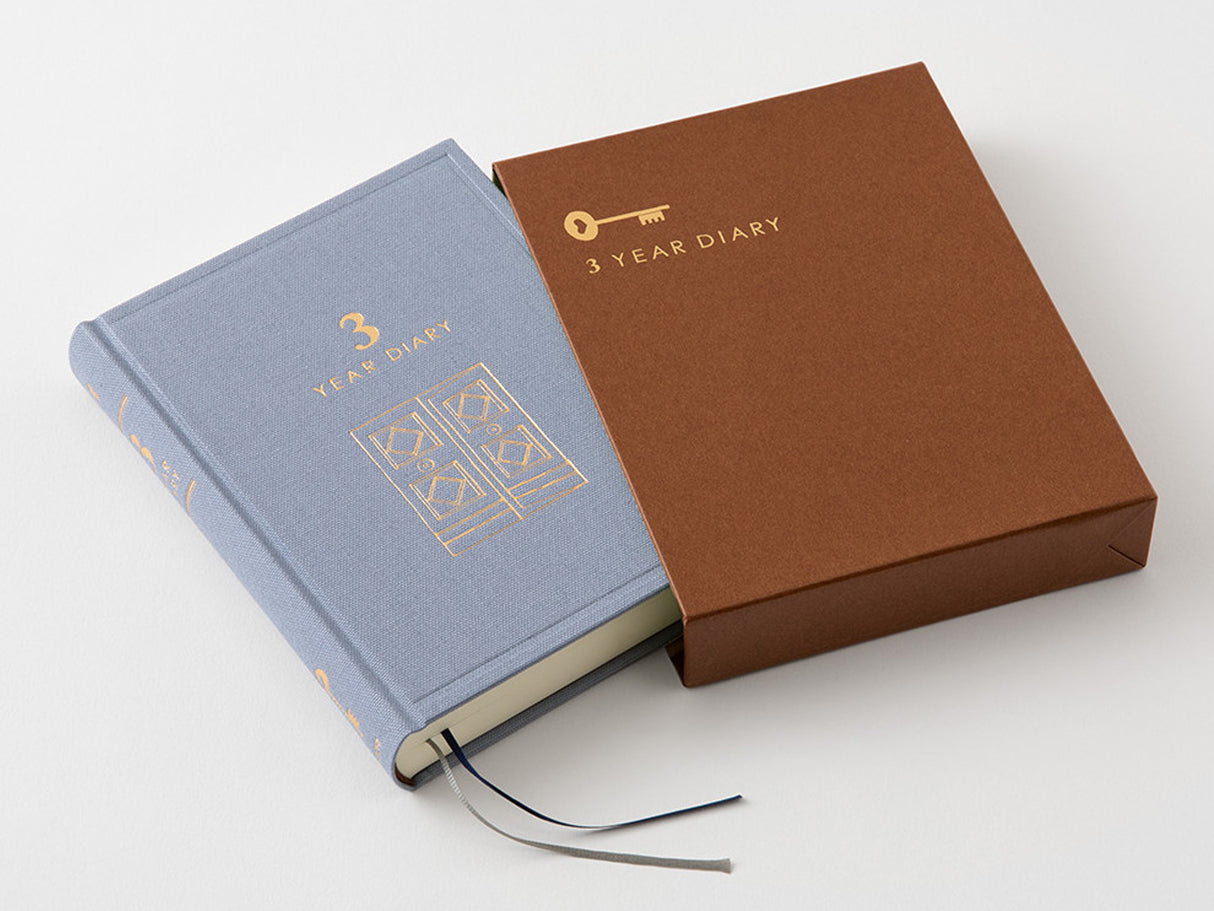 3 Year Diary Gate Mini - Blue Purple