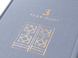3 Year Diary Gate Mini - Blue Purple