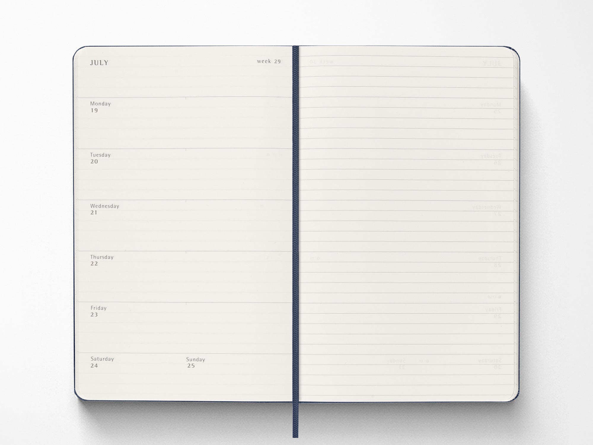 Moleskine 18 Month 2026-2027 Weekly Horizontal Planner - Black