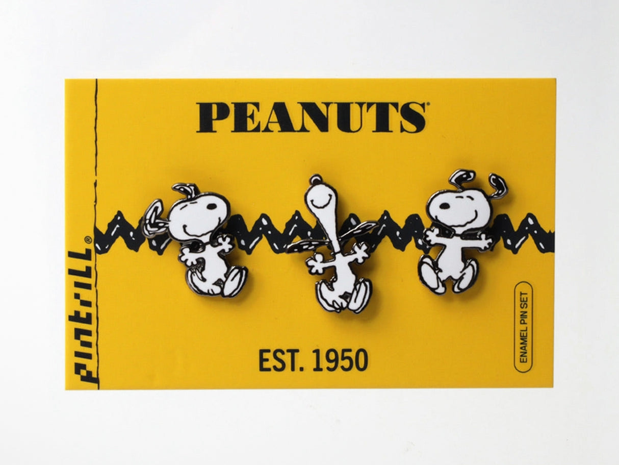 Snoopy Dancing Set of Three Pins