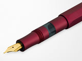 Kaweco AL Sport Piston Bordeaux and Gold Fountain Pen