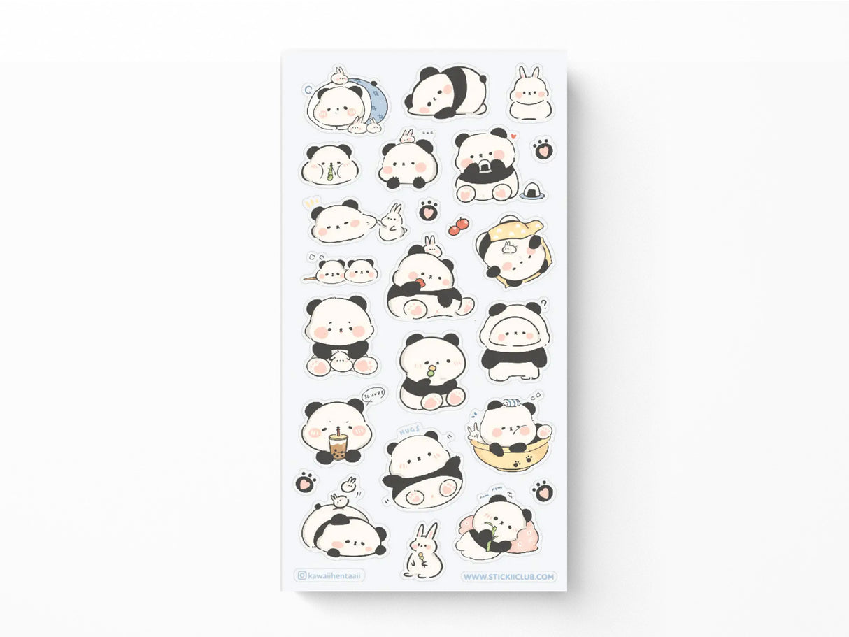 Panda and Bun Pals Sticker Sheet