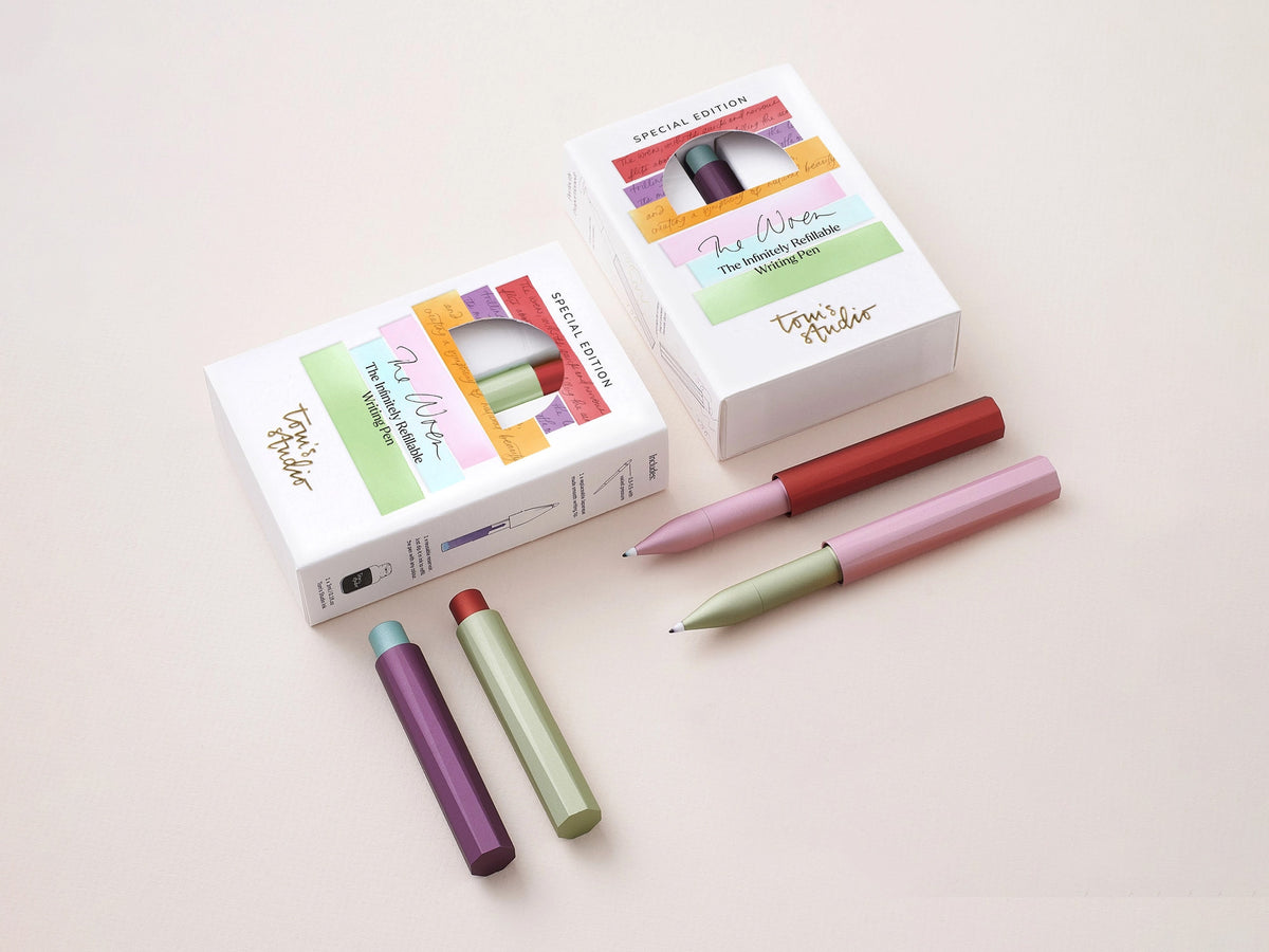 Tom's Studio The Wren - Colour Block Refillable Writing Pen