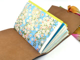 Grandmother's Flower Garden One of a Kind Leather Journal