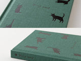 Midori Book Style Diary 2027 - Green Cat