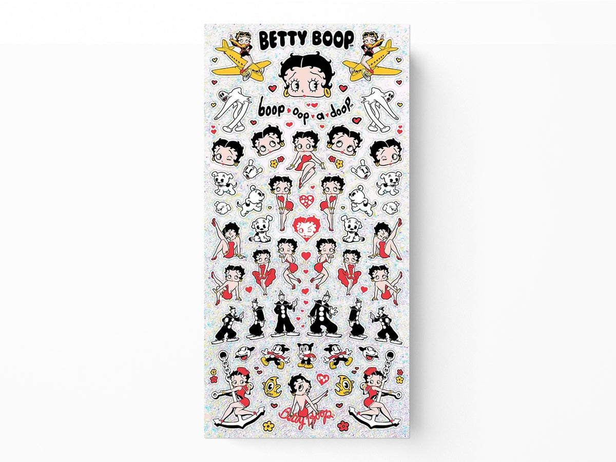 Betty Boop Glitter Holographic Mini Sticker Sheet