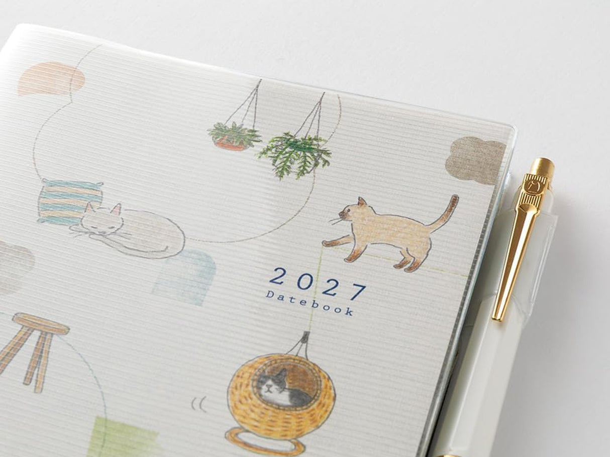 Midori Pocket Diary B6 Cat 2027