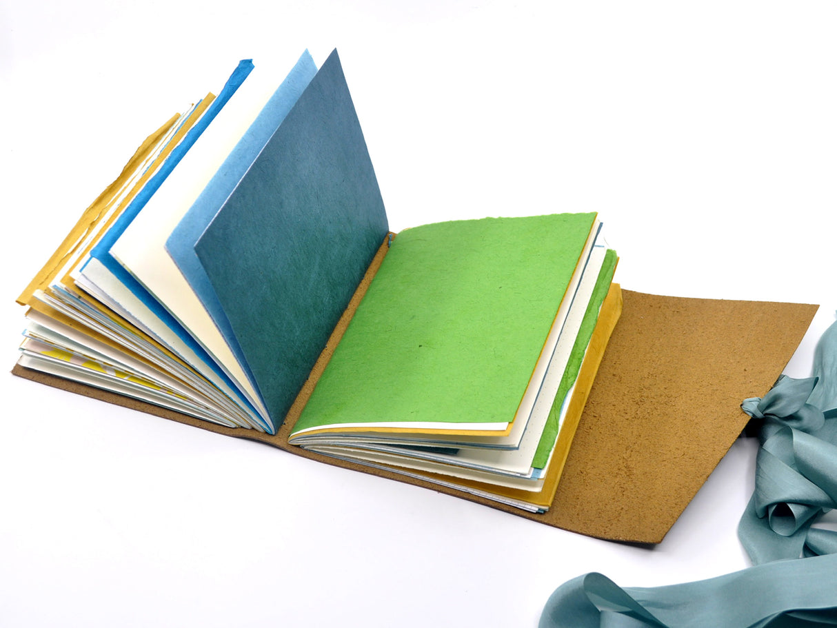 Beach Day One of a Kind Leather Journal