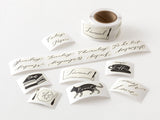 Midori Yuru Log Roll Sticker Calligraphy