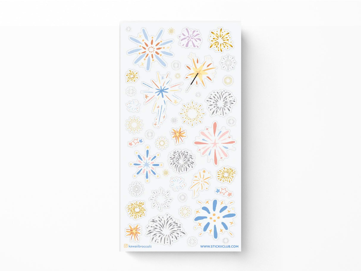 Festive Fireworks Sticker Sheet