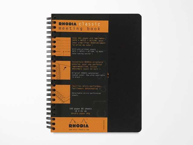 Rhodia Spiral A5+ Meeting Book