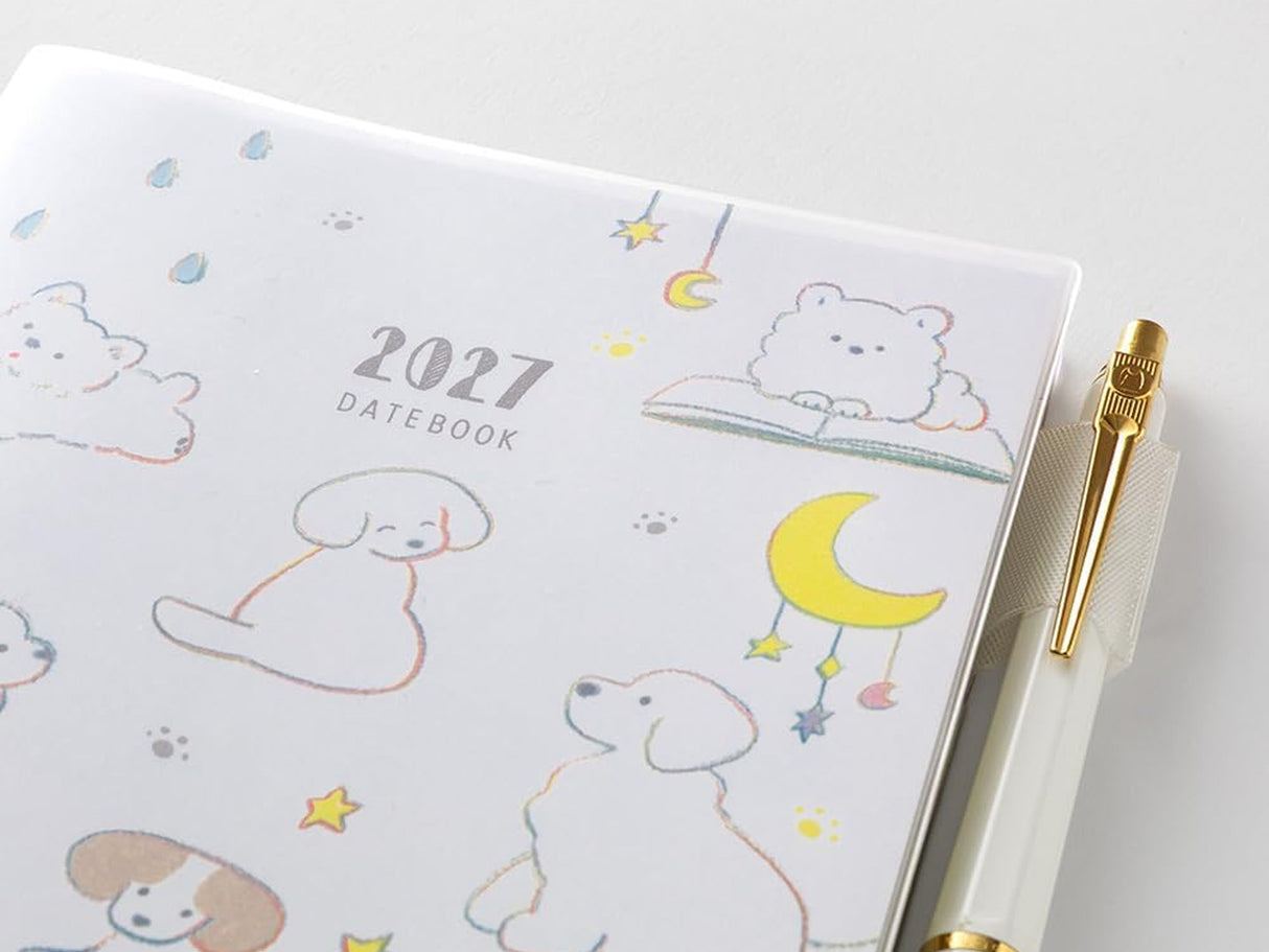 Midori Pocket Diary A6 Dog 2027