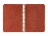 PLOTTER Limited Edition LISCIO Red Leather 6 Ring Leather Binder with Accessories - Mini