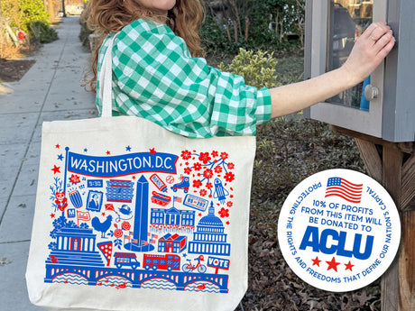 Washington DC Landmarks Tote Bag