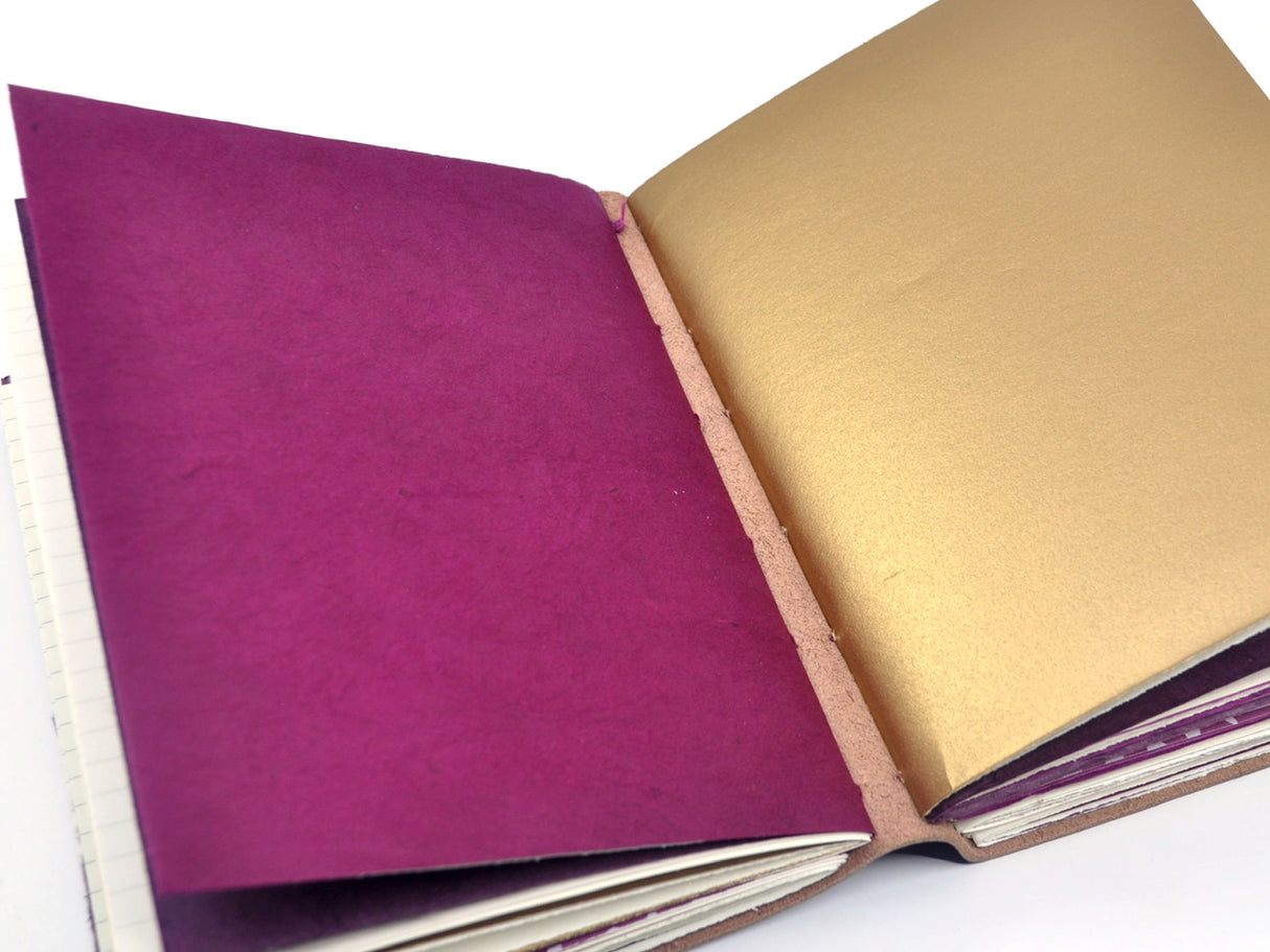 Berry Charm One of a Kind Leather Journal