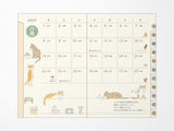 Midori Pocket Diary Mini Cat 2027