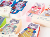 Kusuguru Japan Neko-San Kitchen Sponges Set of 3