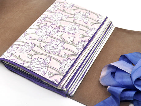Lotus Flower One of a Kind Leather Journal