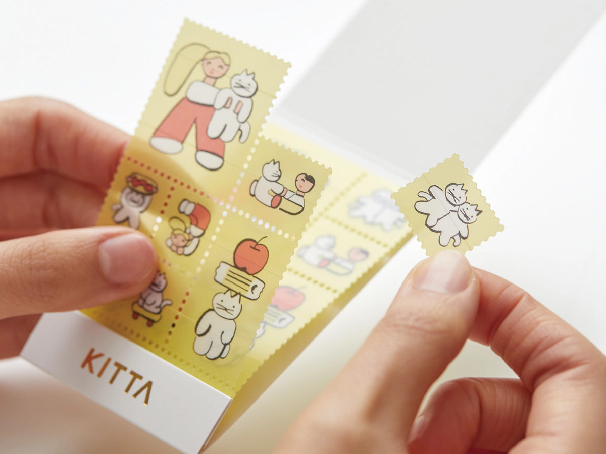 Kitta Washi Stamp Style Stickers - Playmates