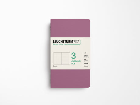 Leuchtturm 1917 Jottbook Pur Set of 3 - Dusty Rose