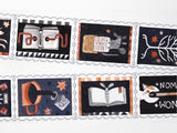 Dark Library Stamps Washi Tape