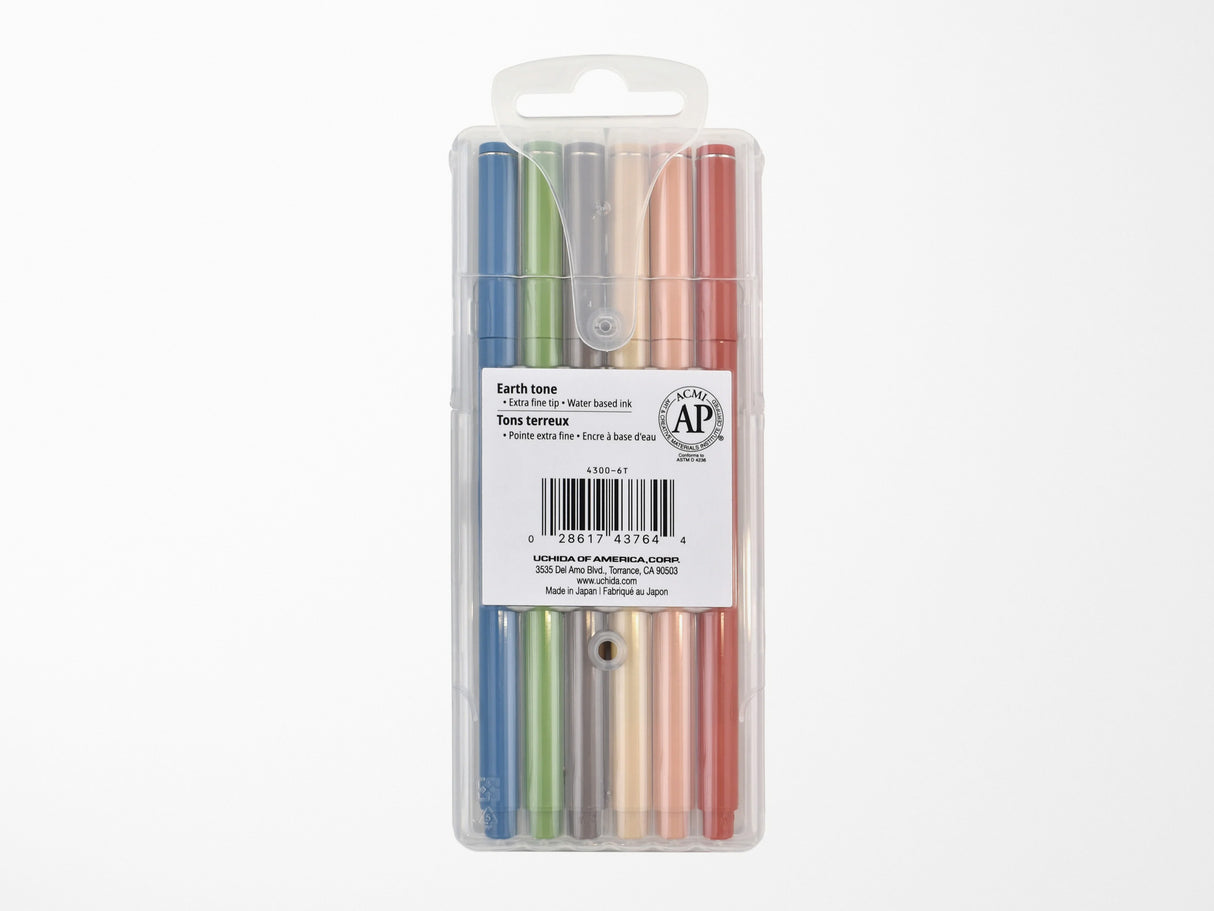 Le Pen Earth Tone Colors - Set of 6 Pens