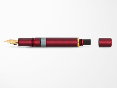 Kaweco AL Sport Piston Bordeaux and Gold Fountain Pen
