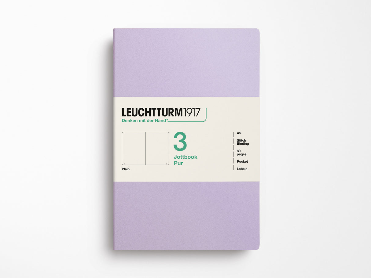 Leuchtturm 1917 Jottbook Pur Set of 3 - Lilac
