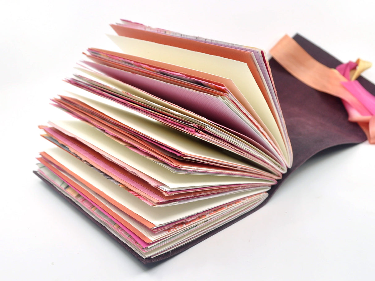 Fiery Sunset One of a Kind Leather Journal