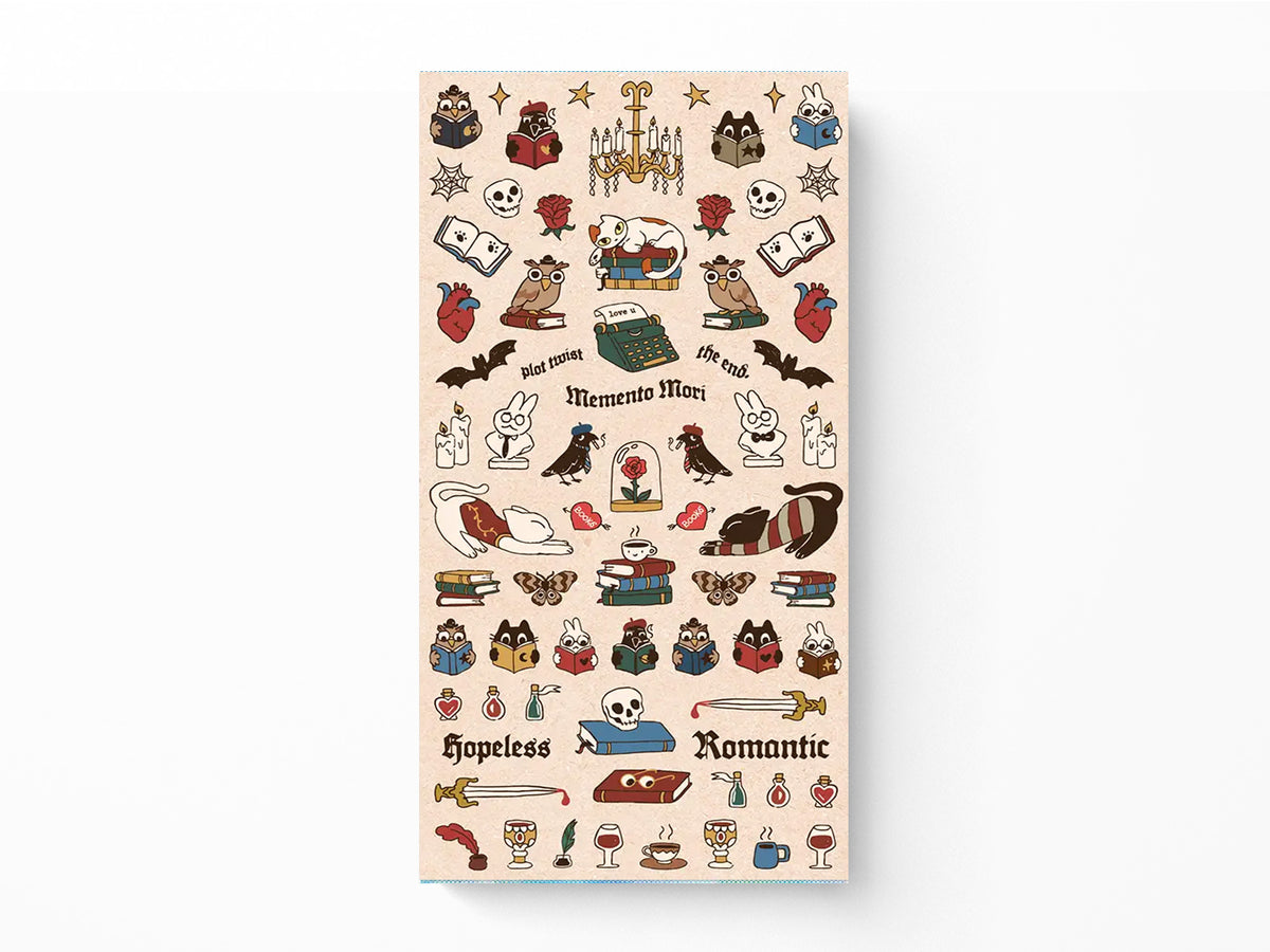 Dark Academia Mini Sticker Sheet