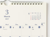 Midori Wall Calendar 2027 - Day-Length Gradation