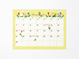 Midori Desk Calendar 2027 - Medium Bird