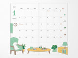 Midori Pocket Diary Slim Dog 2027