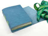 Blue Water Lily One of a Kind Leather Journal