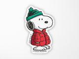 Warm Winter Snoopy Vinyl Sticker