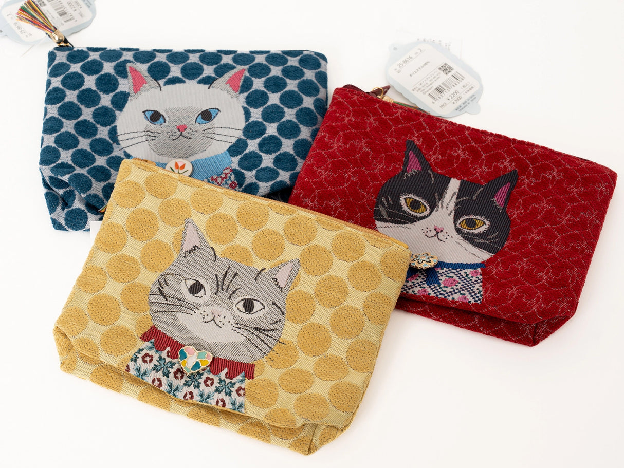 Kusuguru Japan Honey Bean Jacquard Pouch