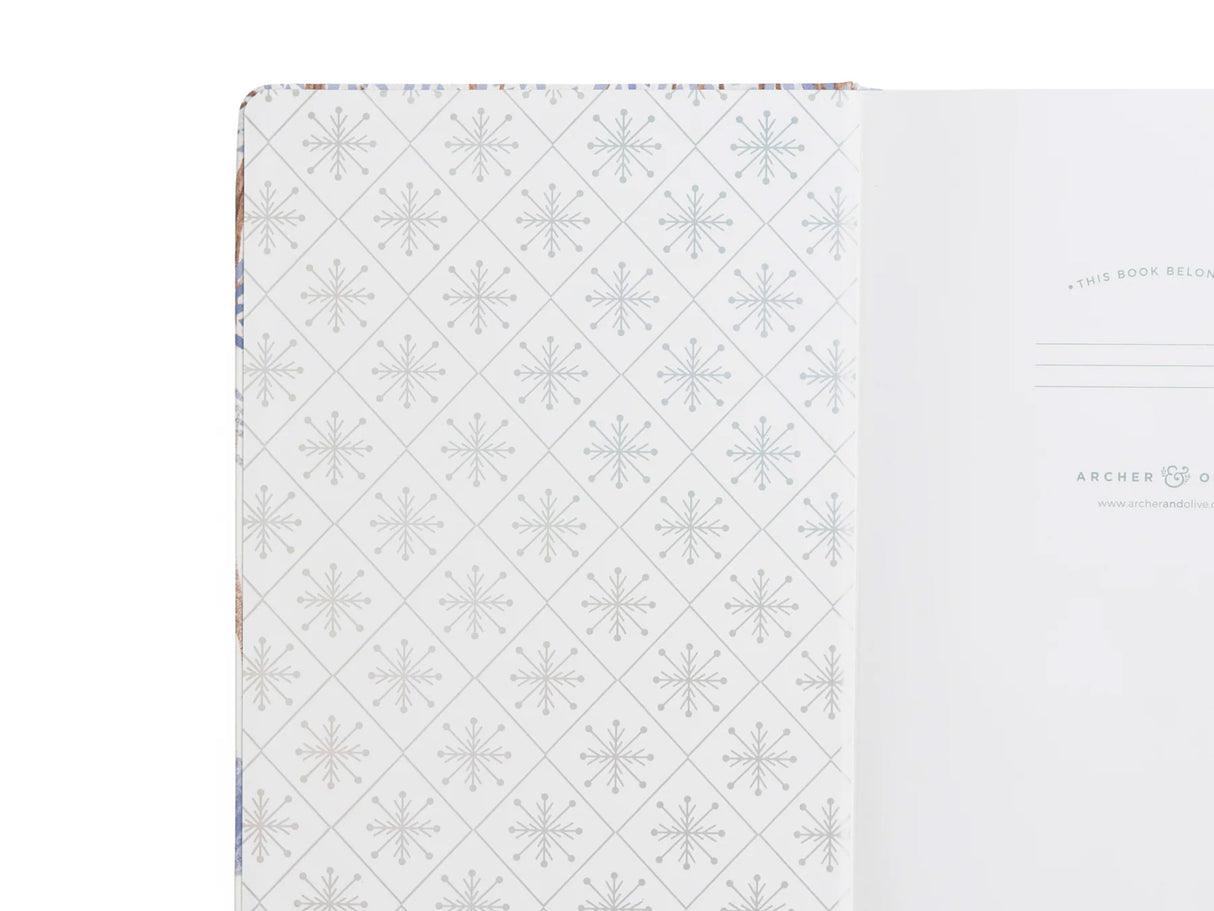 Winter Village A5 Dot Grid Journal