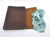 Sea Glass One of a Kind Leather Journal