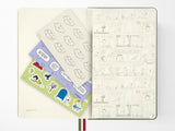 Moleskine x Peanuts Limited Edition Large Green Undated Planner 2026