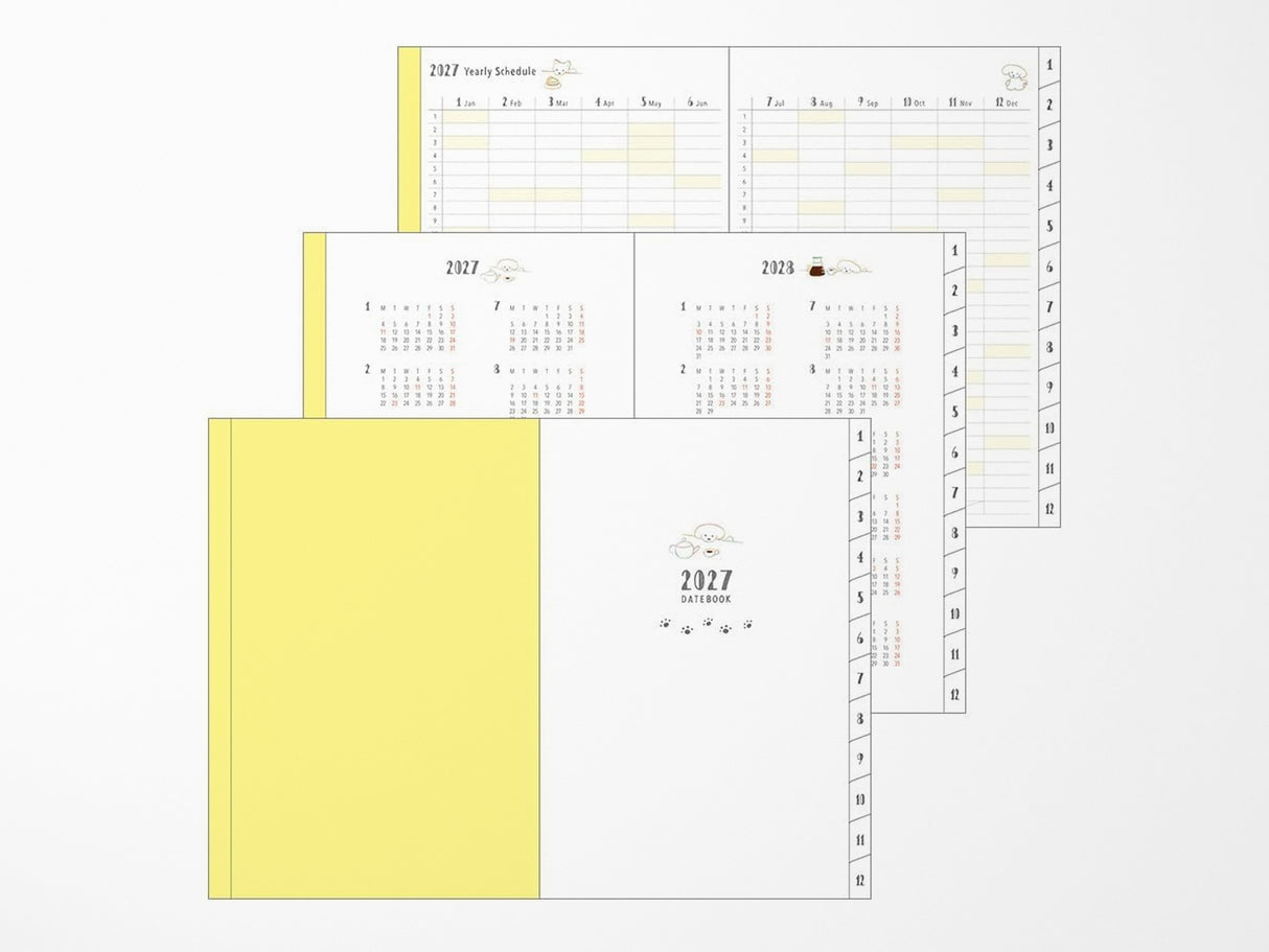 Midori Pocket Diary B6 Dog 2027