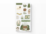 Winter Bear Cafe Sticker Sheet