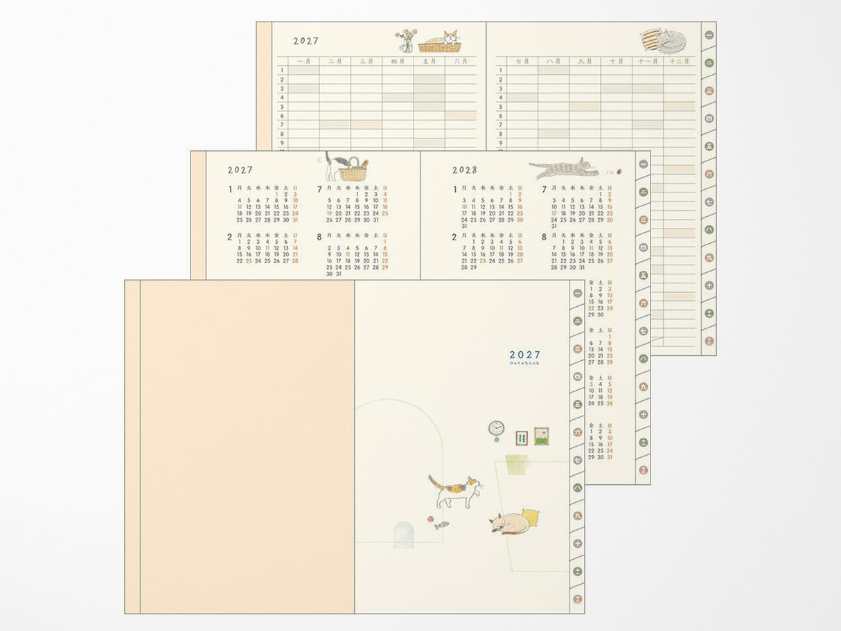 Midori Pocket Diary A6 Cat 2027