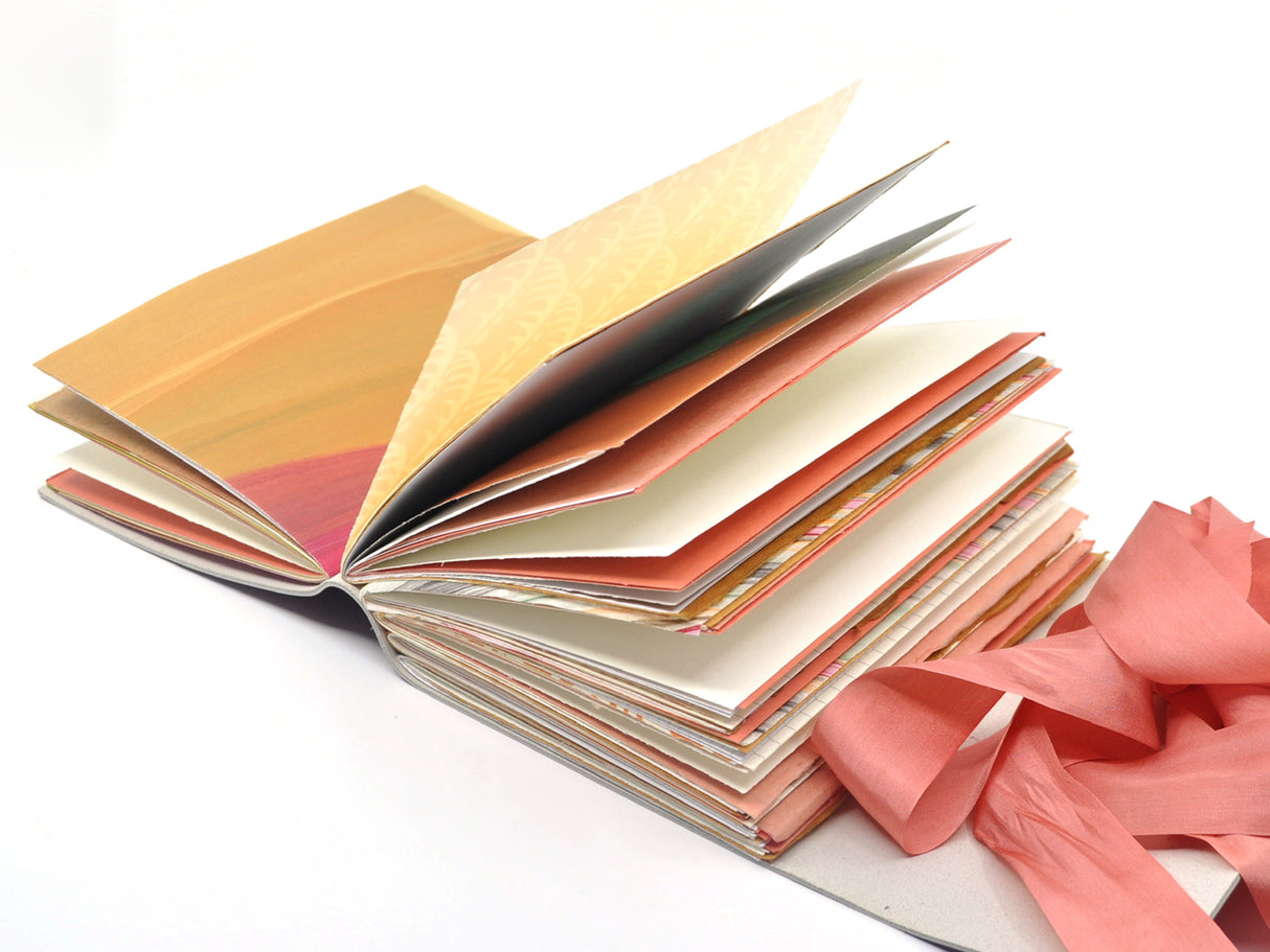 California Poppy One of a Kind Leather Journal