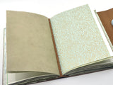 Sea Glass One of a Kind Leather Journal