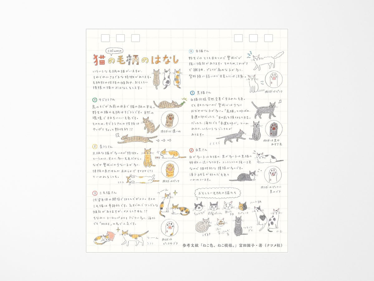Midori Desk Calendar 2027 - Small Cat